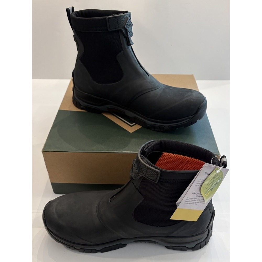 Muck Boot Company Men's Apex Mid zip Ankle Boot AXMZ-000 Black/Gray Size 13 - Picture 8 of 15